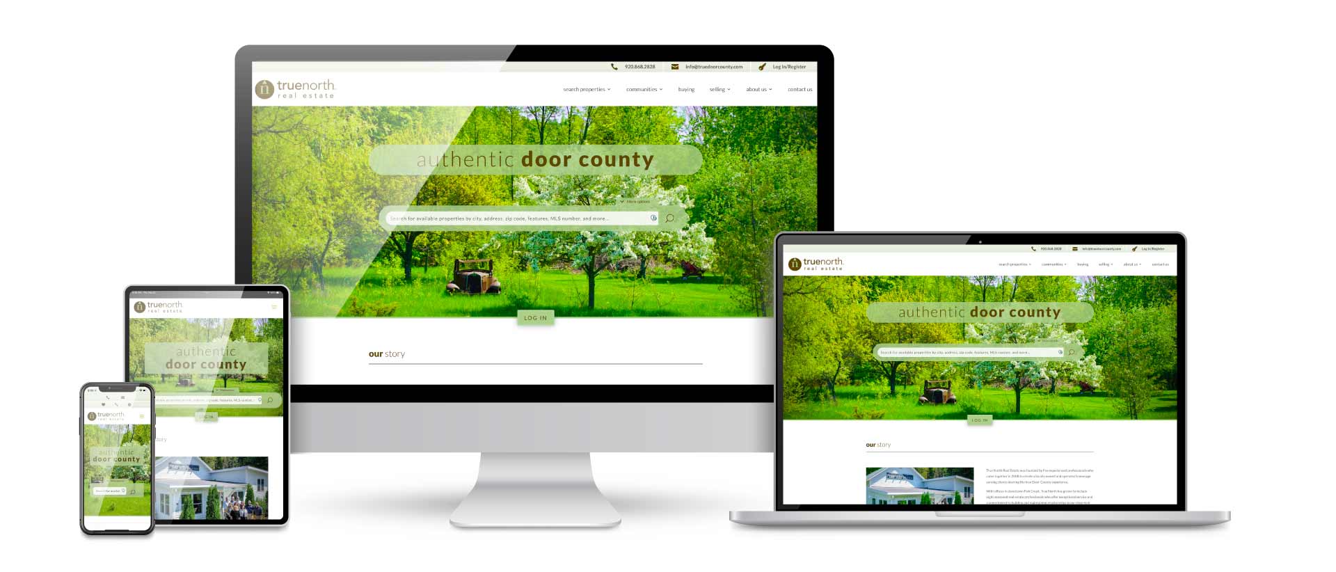 TNRE_web True North Real Estate introduces the new truedoorcounty.com